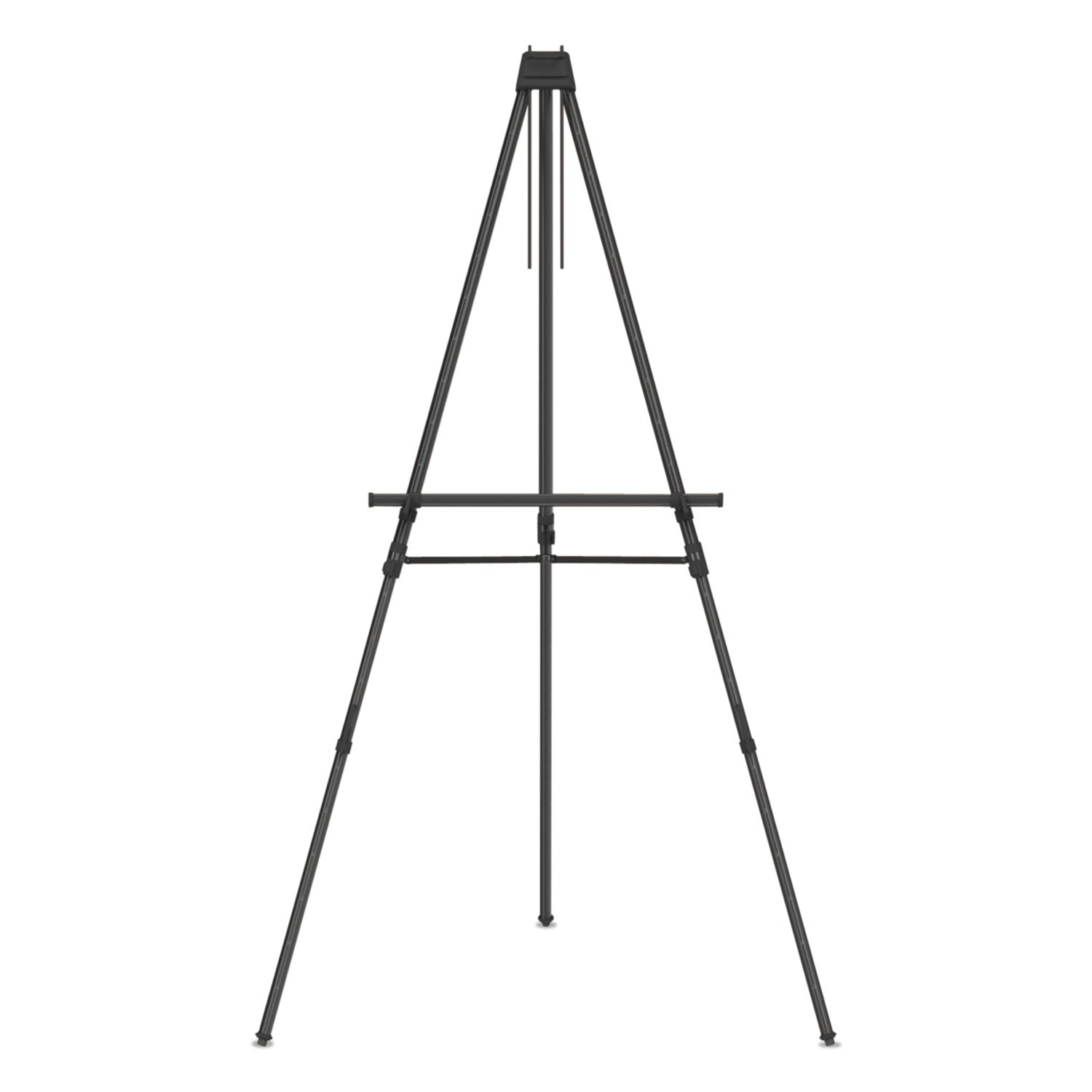 Quartet Aluminum Heavy-Duty Display Easel, 38" to 66" High, Aluminum, Black (56E)