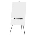 Quartet Aluminum Heavy-Duty Display Easel, 38" to 66" High, Aluminum, Black (56E)