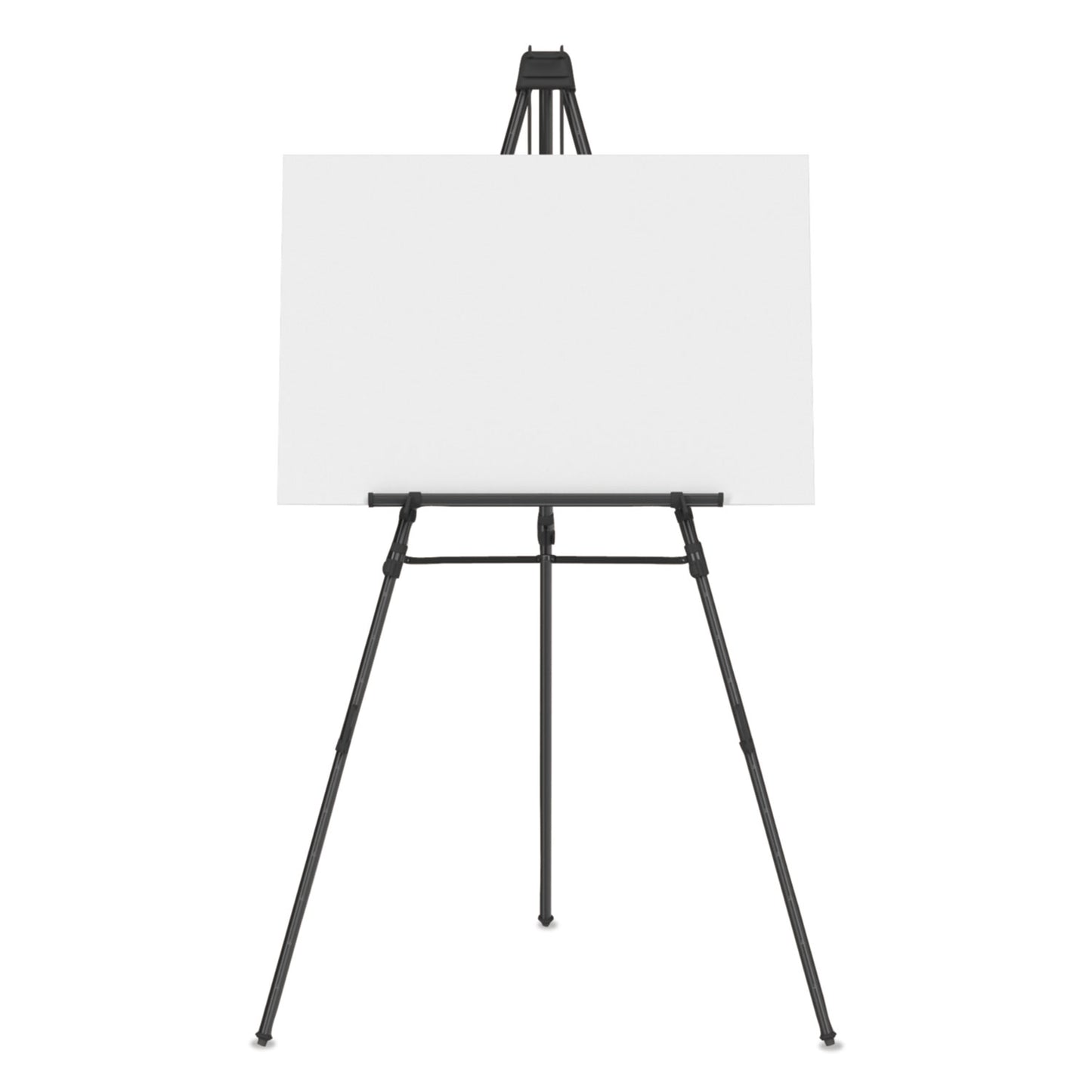 Quartet Aluminum Heavy-Duty Display Easel, 38" to 66" High, Aluminum, Black (56E)