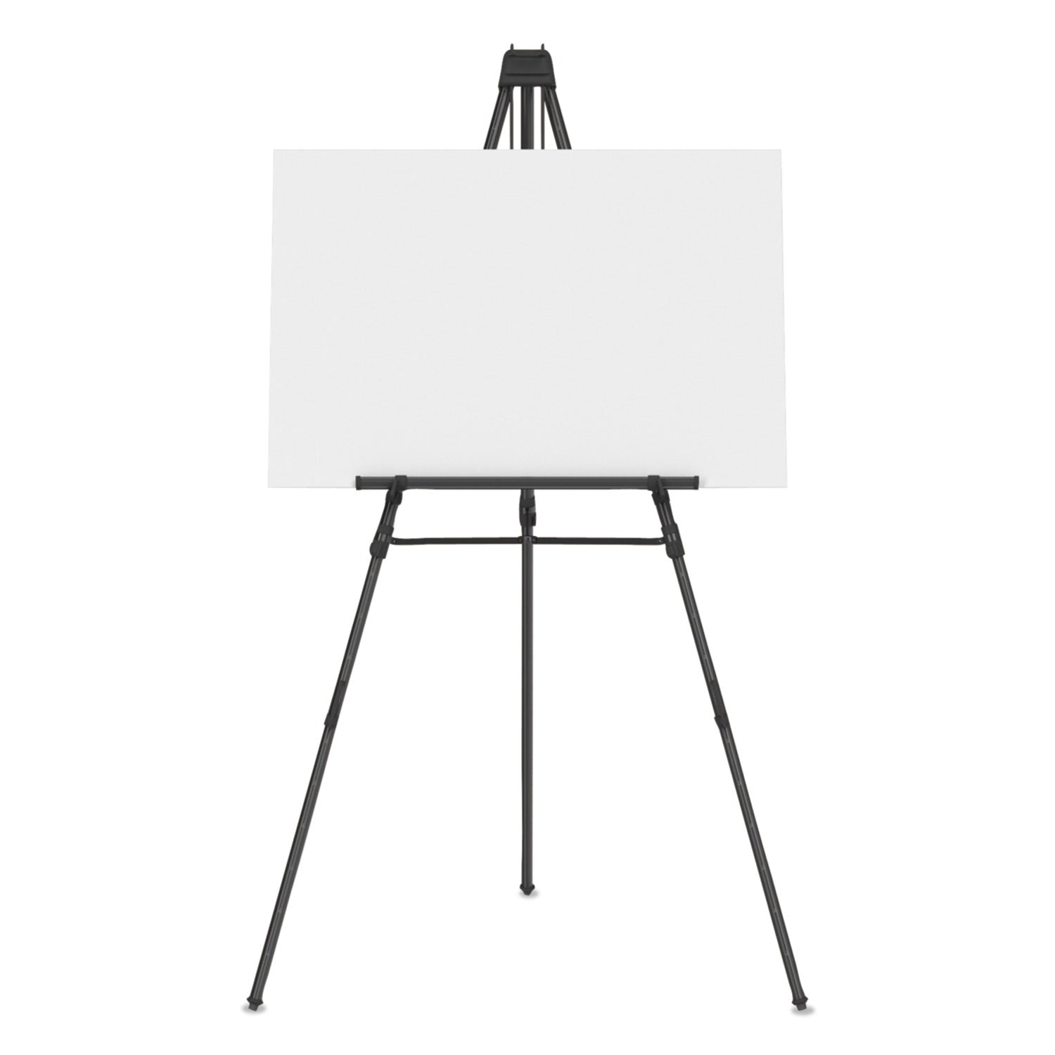 Quartet Aluminum Heavy-Duty Display Easel, 38" to 66" High, Aluminum, Black (56E)