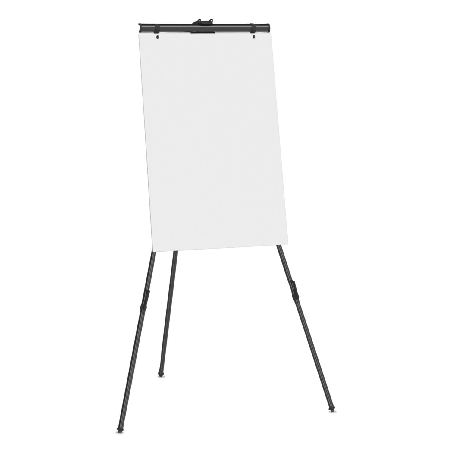 Quartet Aluminum Heavy-Duty Display Easel, 38" to 66" High, Aluminum, Black (56E)