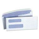 Universal Double Window Business Envelope, #8 5/8, Commercial Flap, Gummed Closure, 3.63 x 8.63, White, 500/Box (36300)