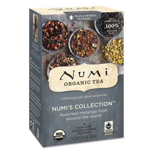 Organic Tea, Numi's Collection: Assorted, 18/Box (10110)