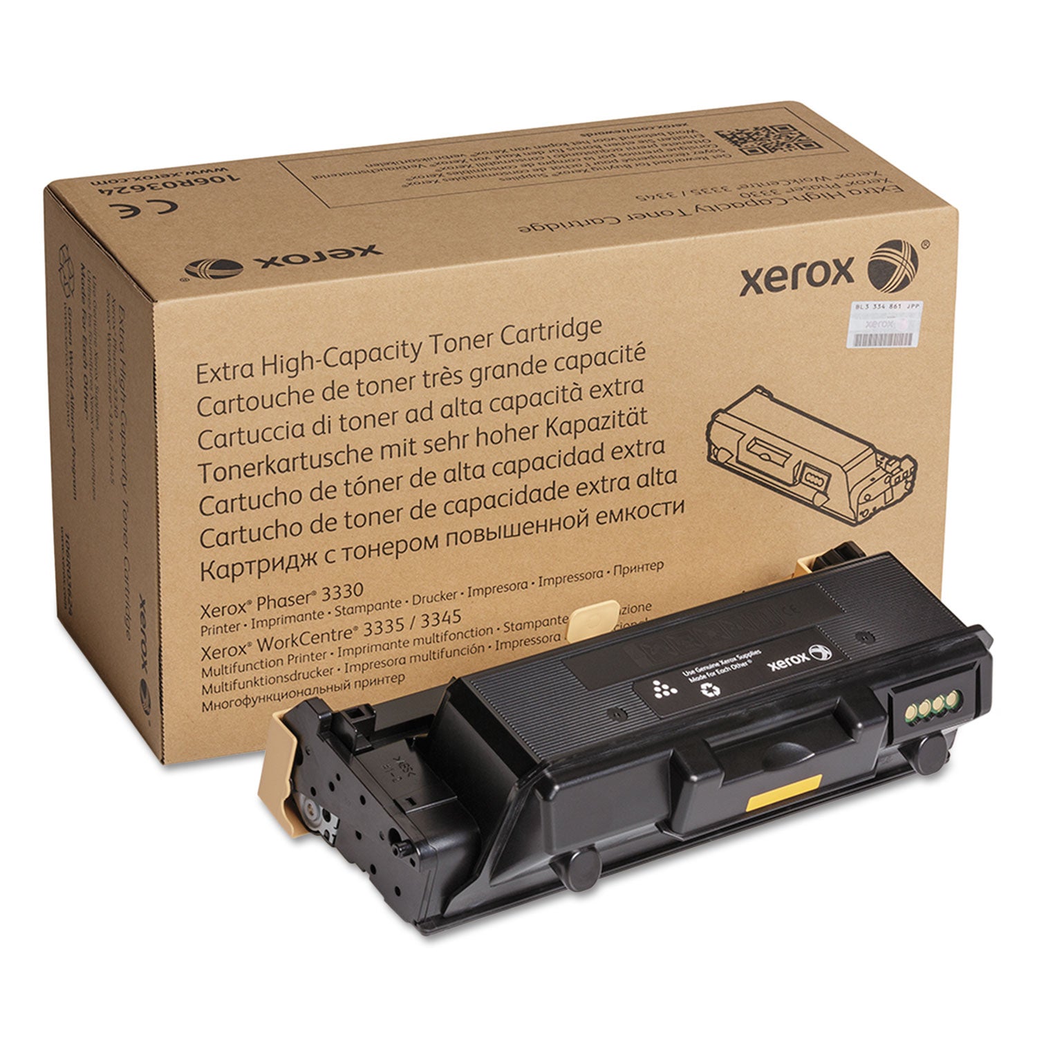 Xerox 106R03624 Toner, 15,000 Page-Yield, Black