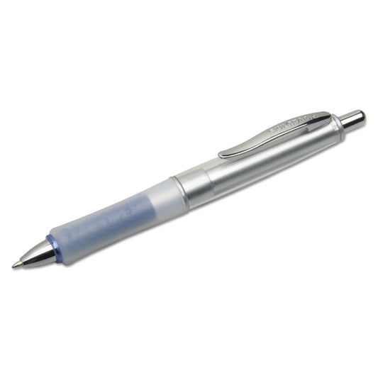 AbilityOne 7520016296577, SKILCRAFT WriteBalance Wide Body Ballpoint Pen, Retractable, Medium 1 mm, Blue Ink, Silver Barrel