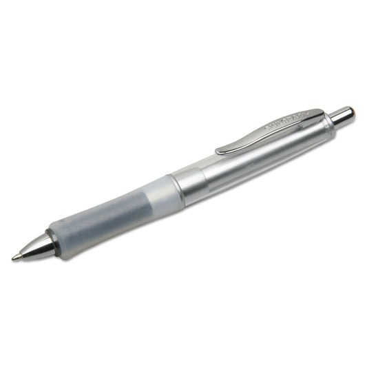 AbilityOne 7520016296573, SKILCRAFT WriteBalance Wide Body Ballpoint Pen, Retractable, Medium 1 mm, Black Ink, Silver Barrel