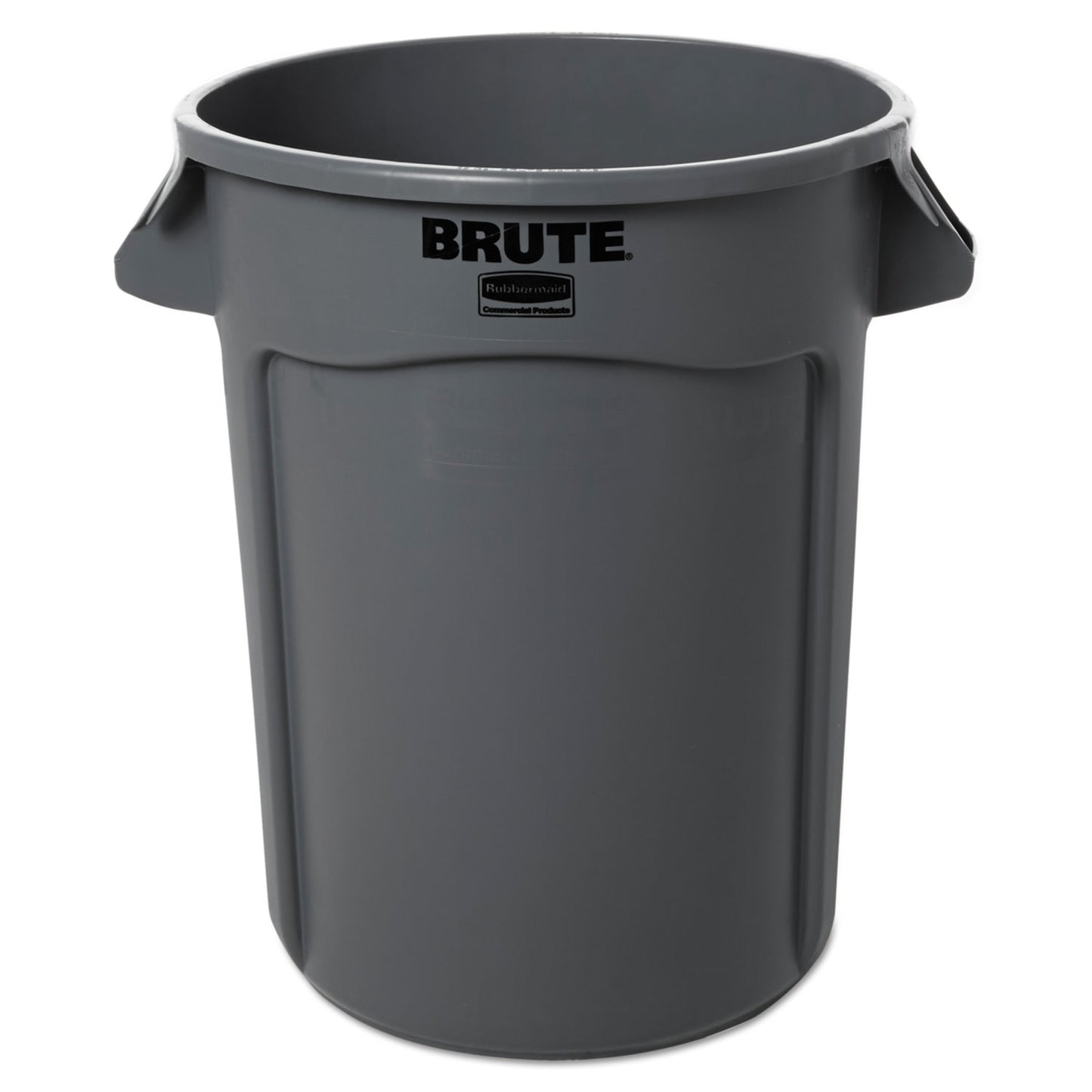 Rubbermaid Commercial Vented Round Brute Container, 32 gal, Plastic, Gray (263200GY)