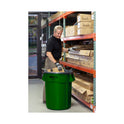 Rubbermaid Commercial Vented Round Brute Container, 32 gal, Plastic, Dark Green (2632DGR)