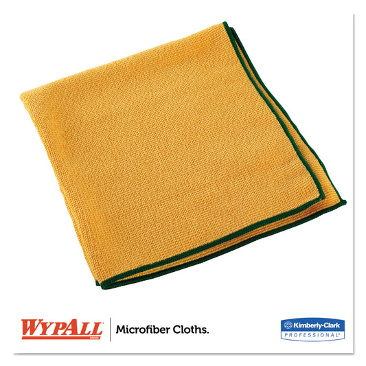 WypAll Microfiber Cloths, Reusable, 15.75 x 15.75, Yellow, 24/Carton (83610CT)