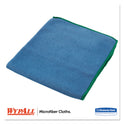 WypAll Microfiber Cloths, Reusable, 15.75 x 15.75, Blue, 24/Carton (83620CT)