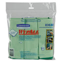 WypAll Microfiber Cloths, Reusable, 15.75 x 15.75, Green, 24/Carton (83630CT)