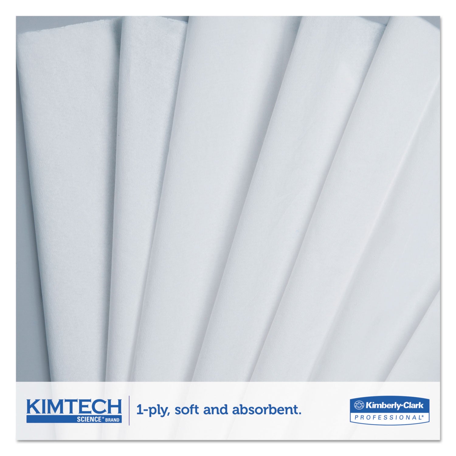 Kimtech Precision Wiper, POP-UP Box, 1-Ply, 14.7 x 16.6 Unscented, White, 144/Box (05514)