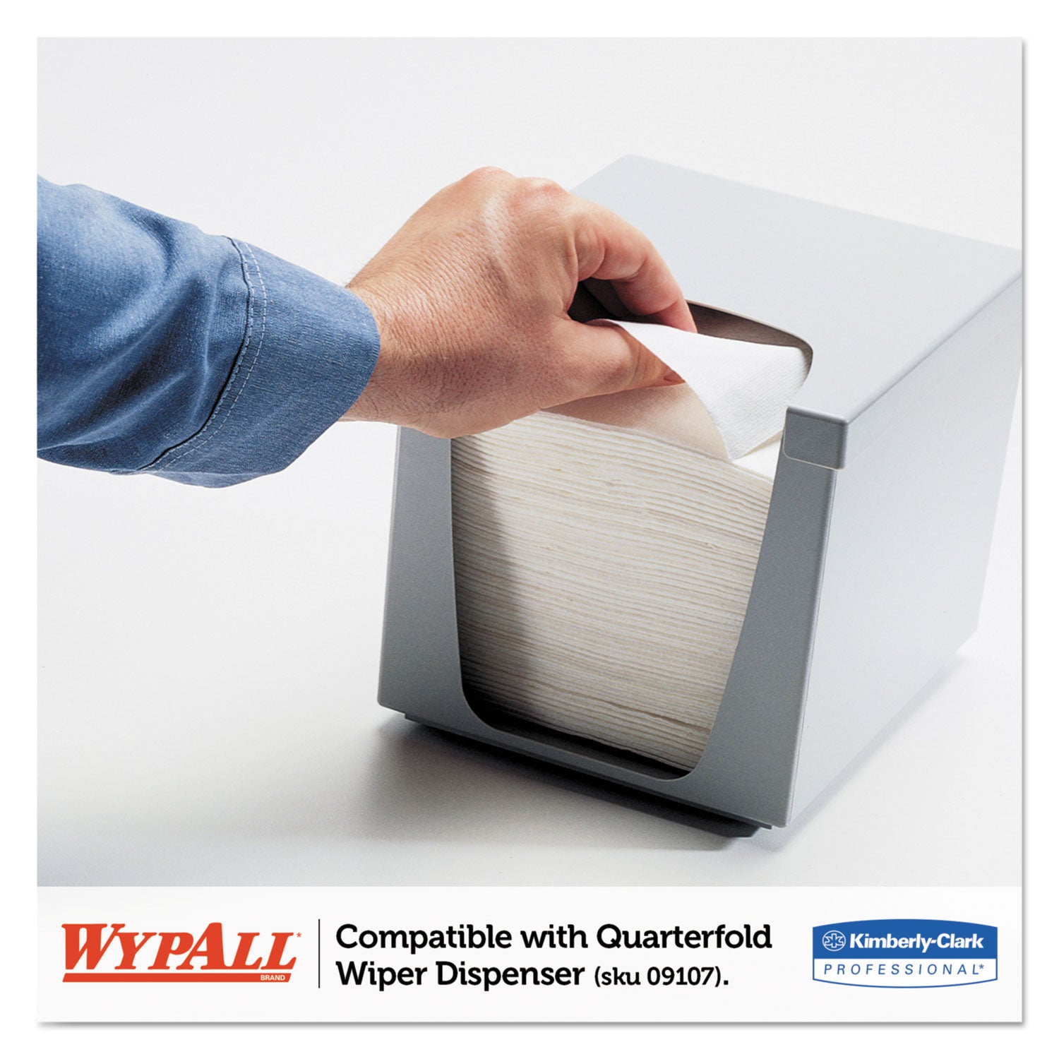 WypAll X70 Wipers, 1-Ply, 12.5 x 23.2, Red, 300/Carton (06354)