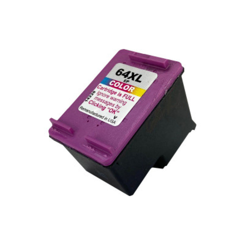 Elite 64XL, (N9J91AN) High-Yield Tri-Color Ink Cartridge