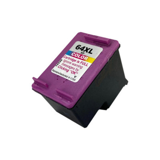 Elite 64XL, (N9J91AN) High-Yield Tri-Color Ink Cartridge