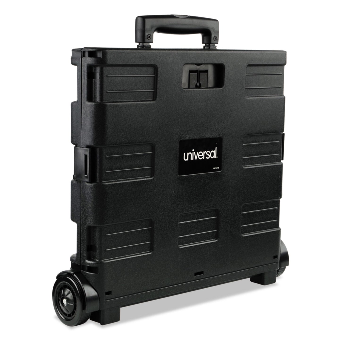 Universal Collapsible Mobile Storage Crate, Plastic, 18.25 x 15 x 18.25 to 39.37, Black (14110)