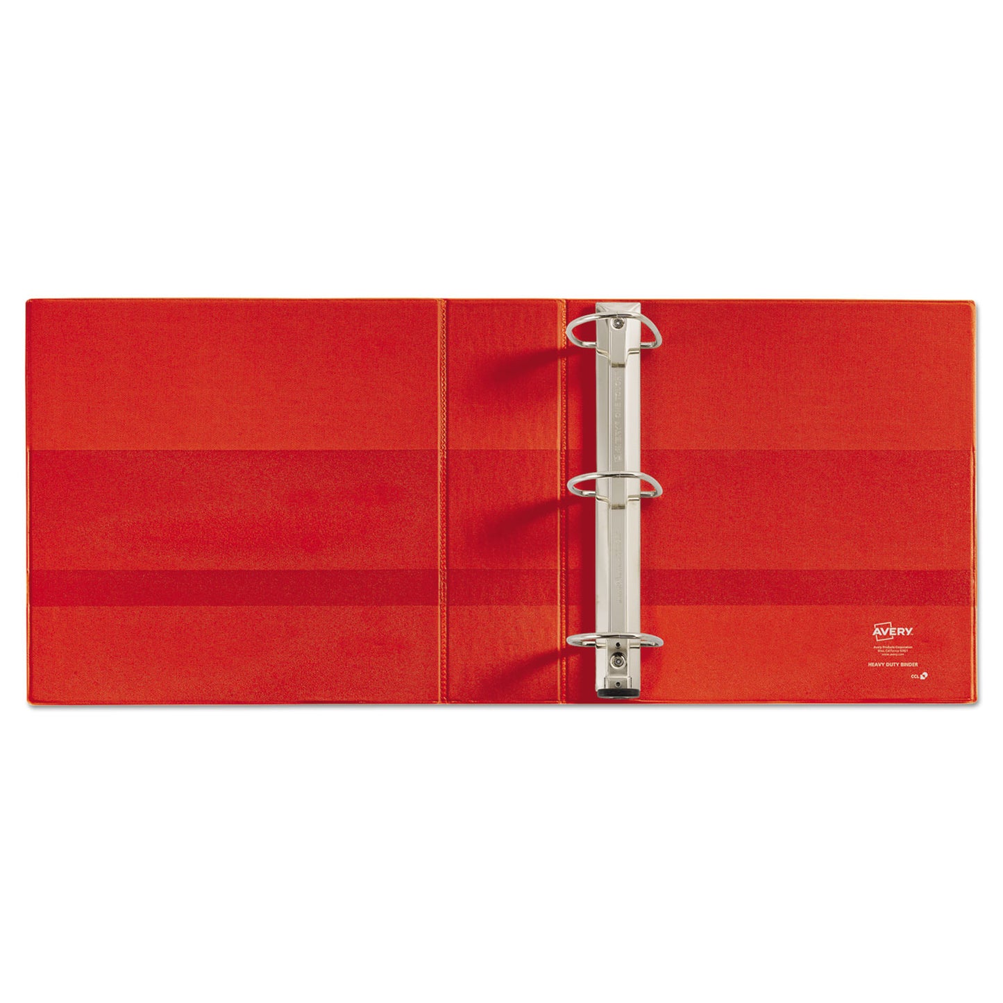 Avery Heavy-Duty View Binder with DuraHinge and Locking One Touch EZD Rings, 3 Rings, 3" Capacity, 11 x 8.5, Red (79325)