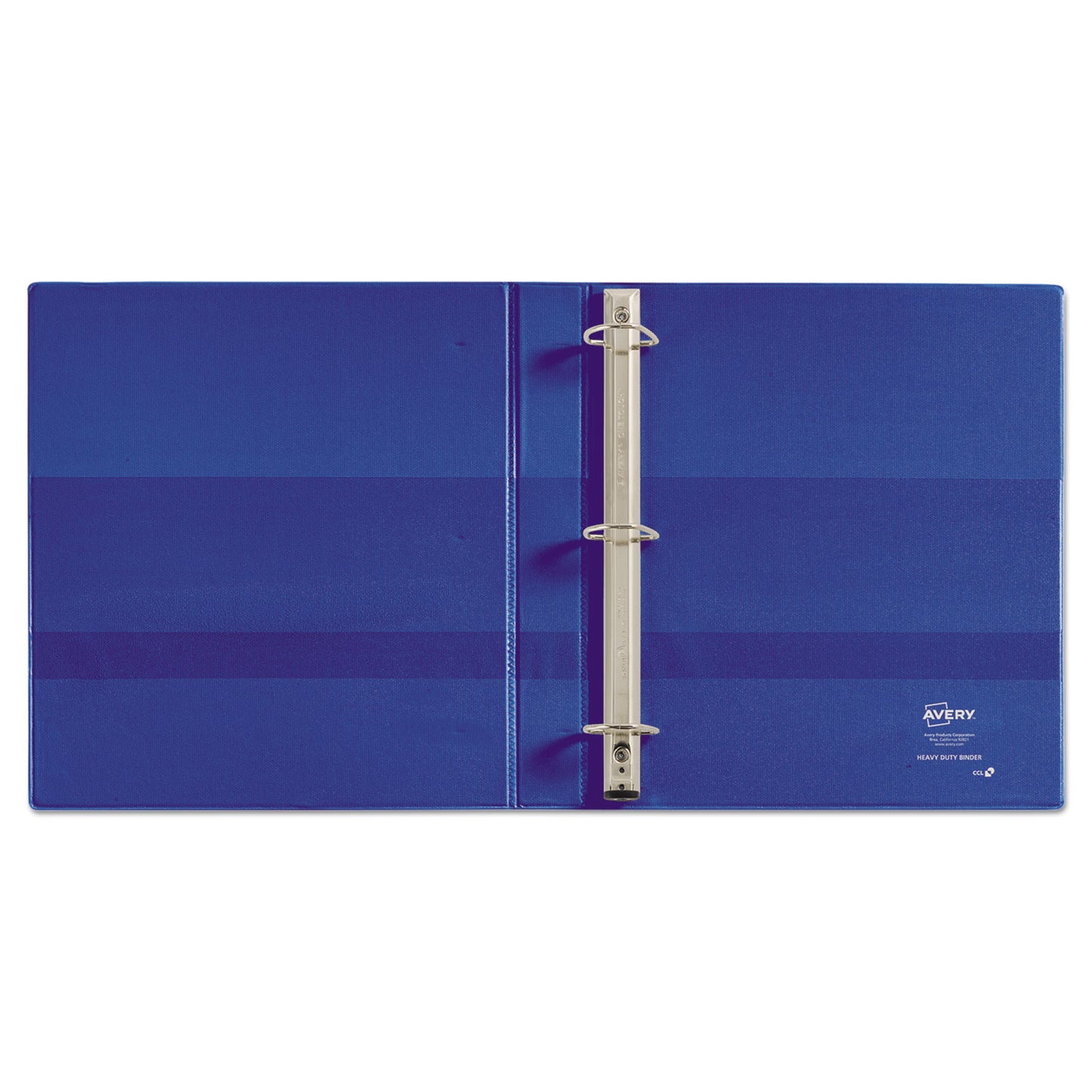 Avery Heavy-Duty Non-View Binder with DuraHinge and One Touch EZD Rings, 3 Rings, 1" Capacity, 11 x 8.5, Blue (79889)