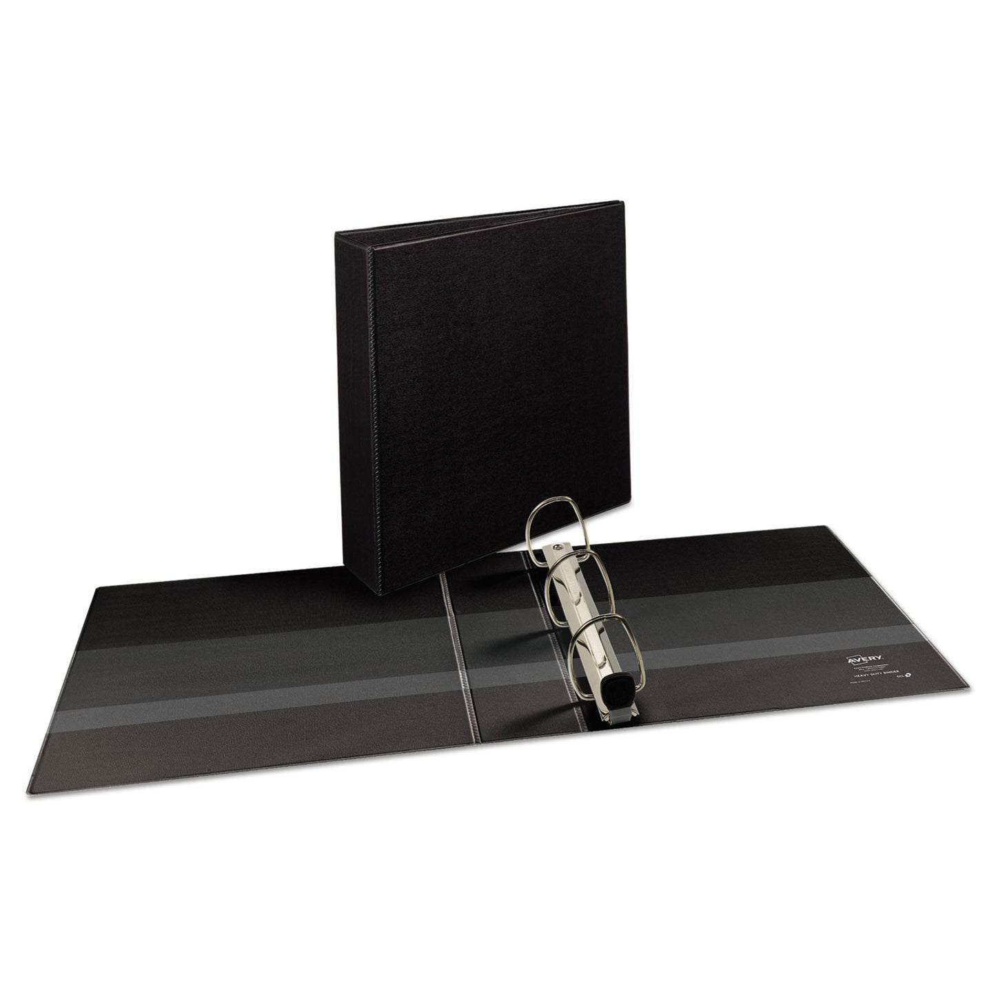 Avery Heavy-Duty View Binder with DuraHinge and One Touch EZD Rings, 3 Rings, 2" Capacity, 11 x 8.5, Black (79692)