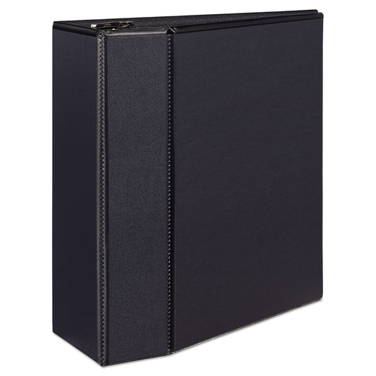 Avery Durable View Binder with DuraHinge and EZD Rings, 3 Rings, 5" Capacity, 11 x 8.5, Black, (9900) (09900)