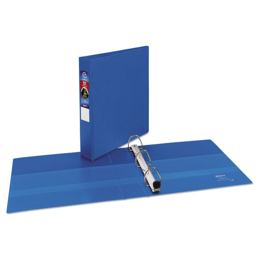 Avery Heavy-Duty Non-View Binder with DuraHinge and One Touch EZD Rings, 3 Rings, 1.5" Capacity, 11 x 8.5, Blue (79885)