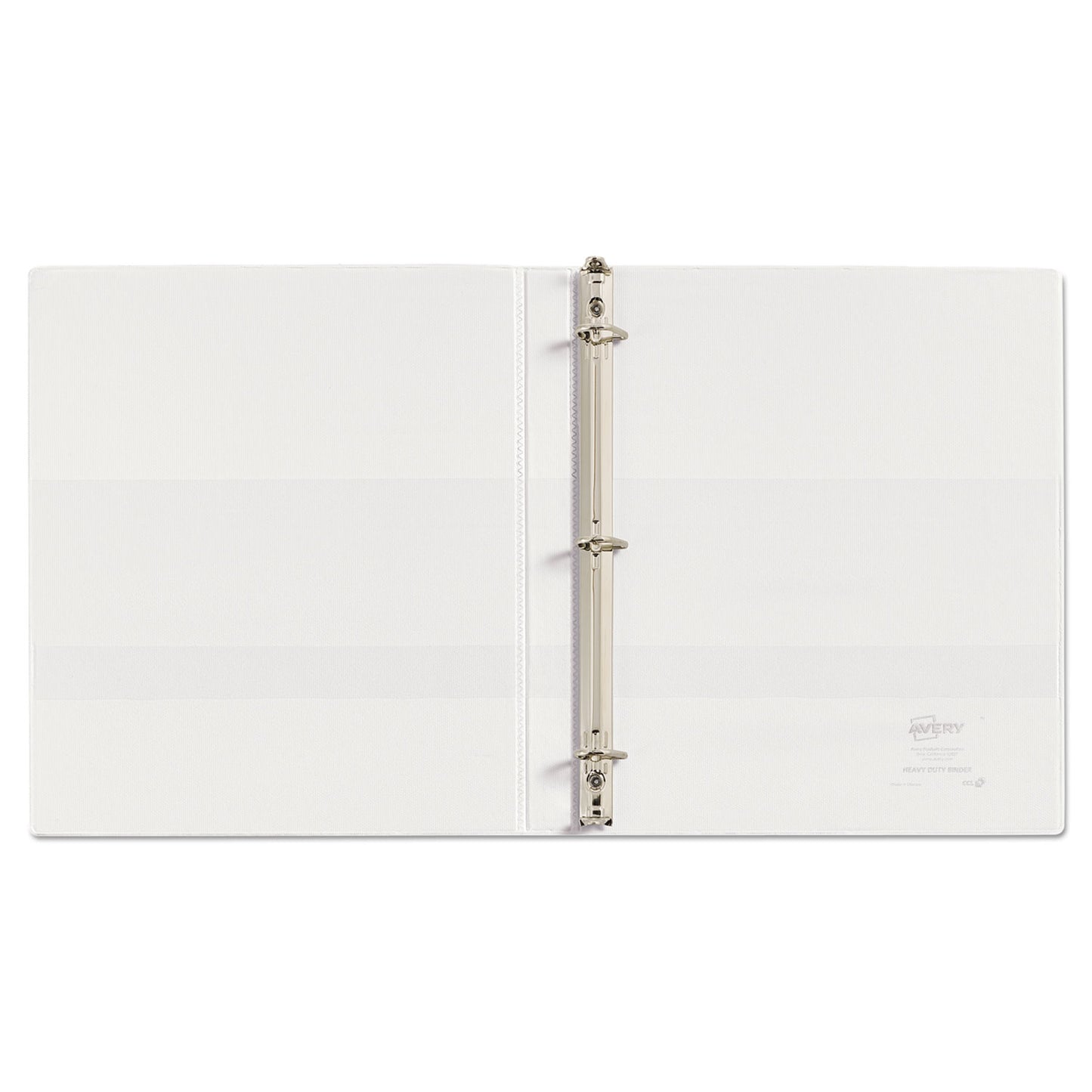 Avery Heavy-Duty Non Stick View Binder with DuraHinge and Slant Rings, 3 Rings, 0.5" Capacity, 11 x 8.5, White, (5234) (05234)