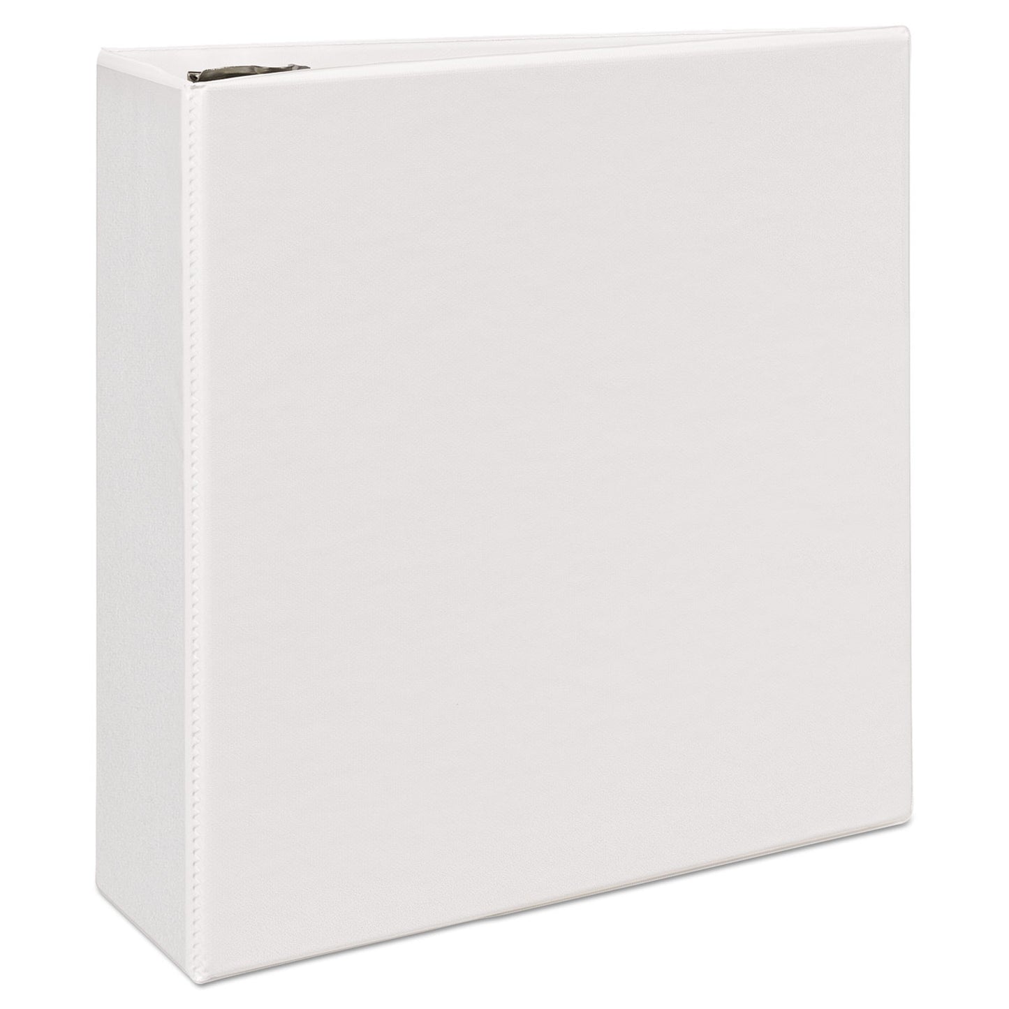 Avery Durable View Binder with DuraHinge and EZD Rings, 3 Rings, 4" Capacity, 11 x 8.5, White, (9801) (09801)