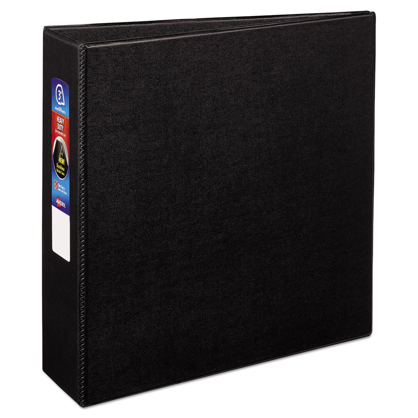 Avery Heavy-Duty Non-View Binder with DuraHinge and Locking One Touch EZD Rings, 3 Rings, 3" Capacity, 11 x 8.5, Black (79983)