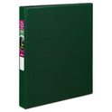 Avery Durable Non-View Binder with DuraHinge and Slant Rings, 3 Rings, 1" Capacity, 11 x 8.5, Green (27253)