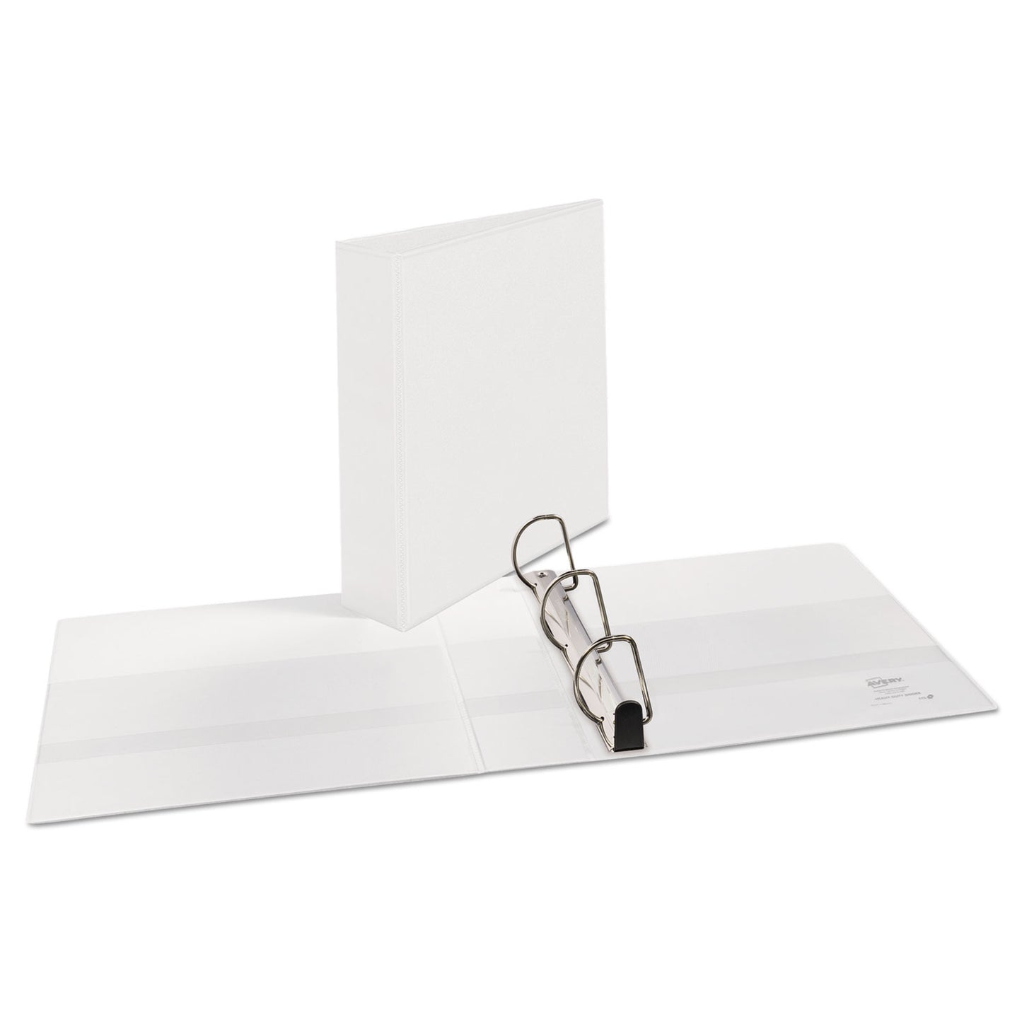 Avery Heavy-Duty Non Stick View Binder with DuraHinge and Slant Rings, 3 Rings, 2" Capacity, 11 x 8.5, White, (5504) (05504)