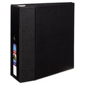 Avery Heavy-Duty Non-View Binder with DuraHinge, Locking One Touch EZD Rings and Thumb Notch, 3 Rings, 5" Capacity, 11 x 8.5, Black (79986)