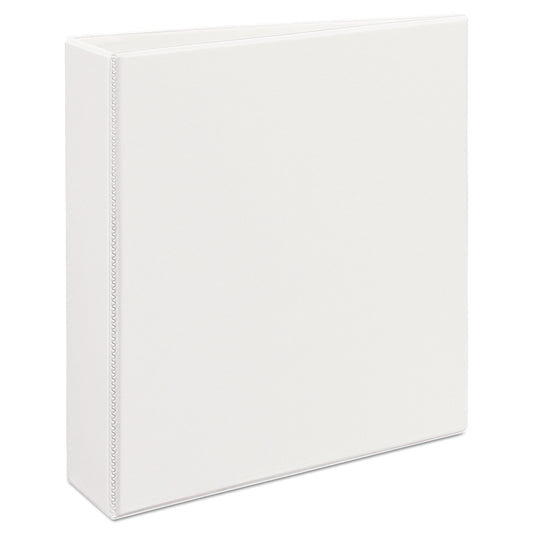 Avery Durable View Binder with DuraHinge and EZD Rings, 3 Rings, 2" Capacity, 11 x 8.5, White, (9501) (09501)