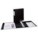 Avery Durable Non-View Binder with DuraHinge and EZD Rings, 3 Rings, 2" Capacity, 11 x 8.5, Black, (8502) (08502)