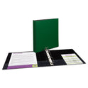 Avery Durable Non-View Binder with DuraHinge and Slant Rings, 3 Rings, 1.5" Capacity, 11 x 8.5, Green (27353)