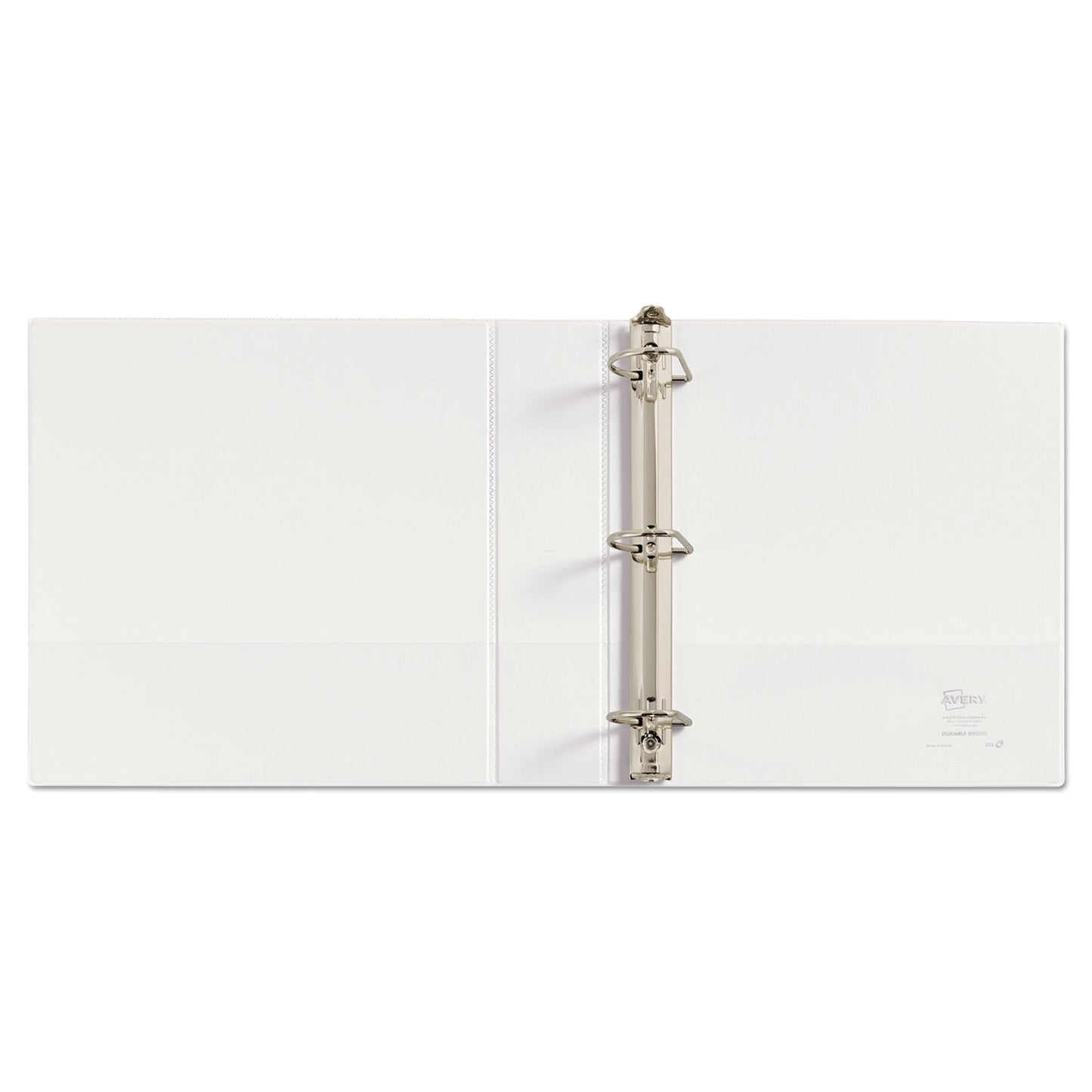 Avery Durable View Binder with DuraHinge and Slant Rings, 3 Rings, 2" Capacity, 11 x 8.5, White (17032)