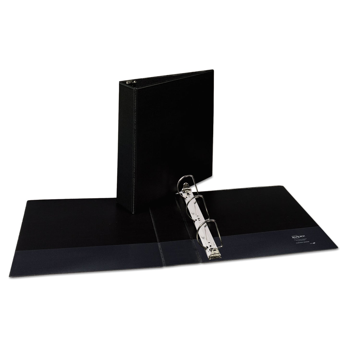 Avery Durable Non-View Binder with DuraHinge and Slant Rings, 3 Rings, 2" Capacity, 11 x 8.5, Black (27550)