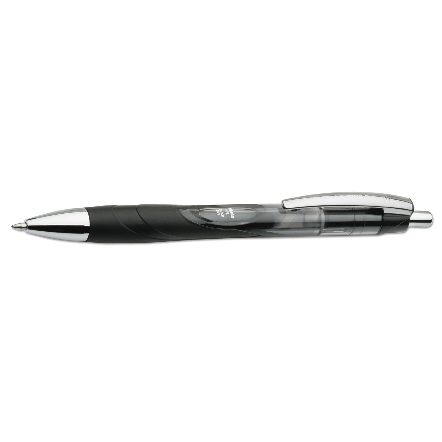 AbilityOne 7520015068500, SKILCRAFT VISTA Gel Pen, Retractable, Medium 0.7 mm, Black Ink, Smoke Barrel, Dozen