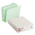 Pendaflex Pressboard Expanding File Folders, 1/3-Cut Tabs: Assorted, Letter Size, 1" Expansion, Green, 25/Box (17167)