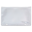 Anglers Zip-All Ring Binder Pocket, 6 x 9.5, Clear (ANG51)