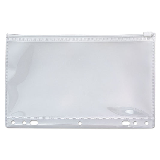 Anglers Zip-All Ring Binder Pocket, 6 x 9.5, Clear (ANG51)