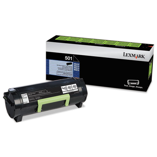Lexmark 50F1000 Return Program Toner, 1,500 Page-Yield, Black