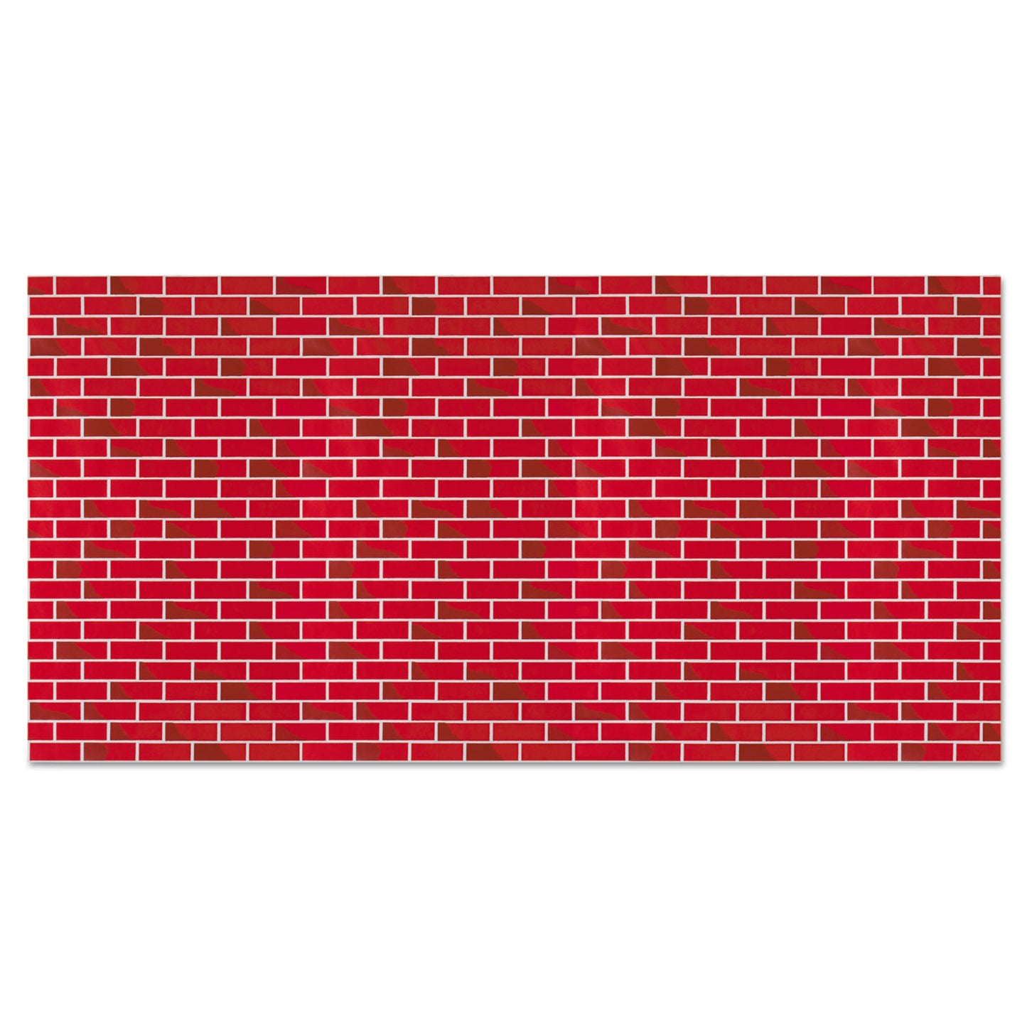 Pacon Fadeless Designs Bulletin Board Paper, Brick, 50 ft x 48", Red/White (56475)