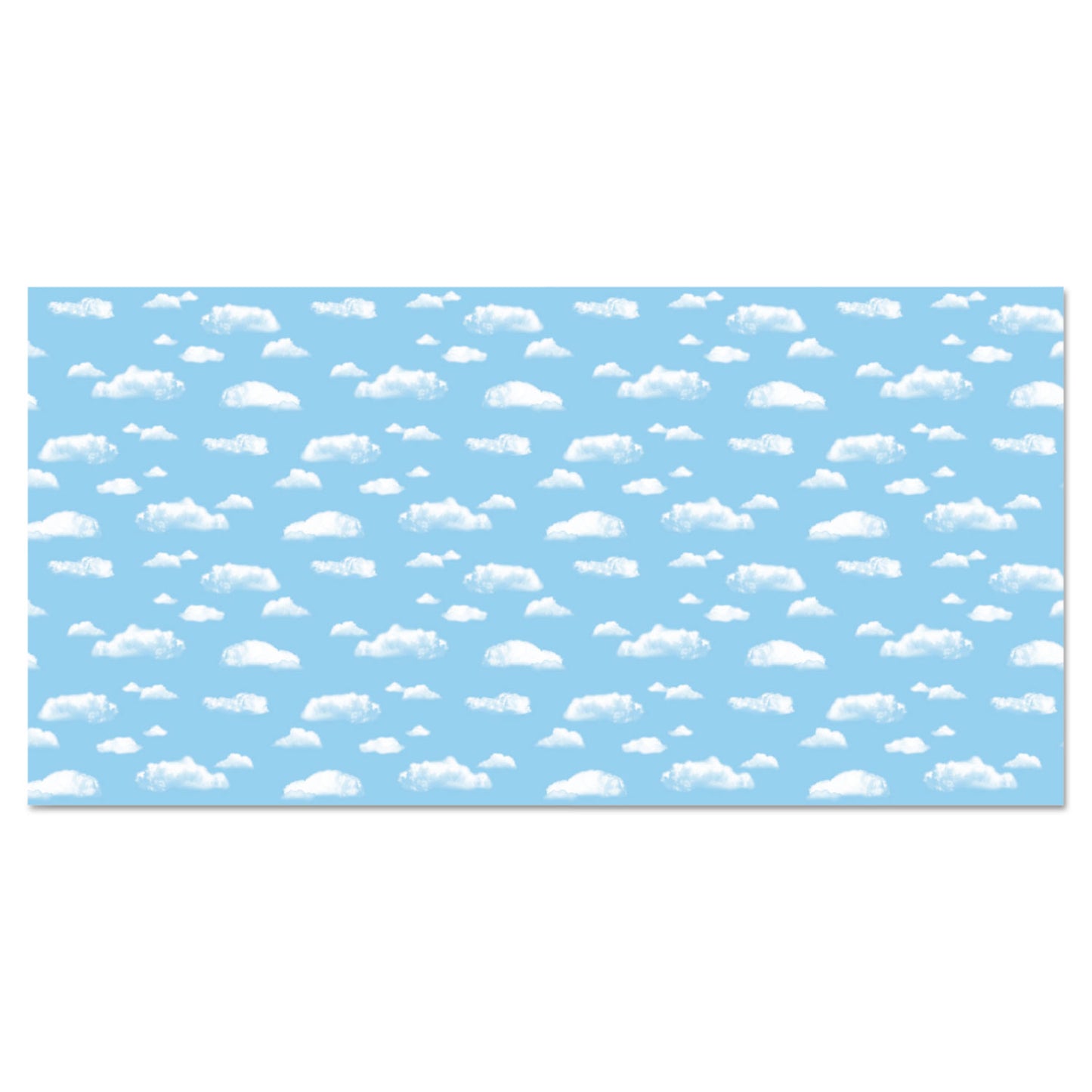 Pacon Fadeless Designs Bulletin Board Paper, Clouds, 50 ft x 48", Blue/White (56465)