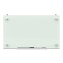 Quartet Infinity Magnetic Glass Dry Erase Cubicle Board, 30 x 18, White Surface (PDEC1830)