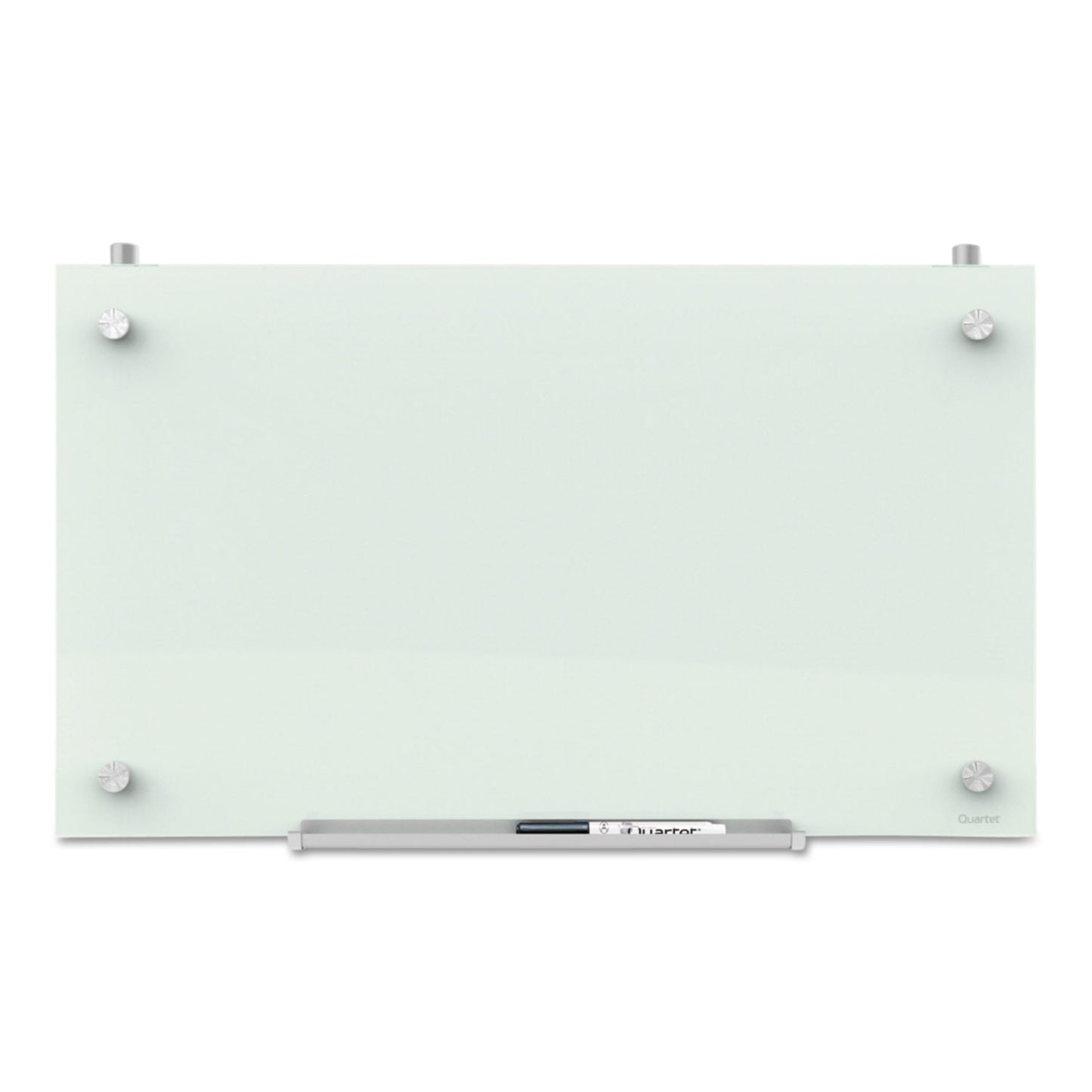 Quartet Infinity Magnetic Glass Dry Erase Cubicle Board, 30 x 18, White Surface (PDEC1830)