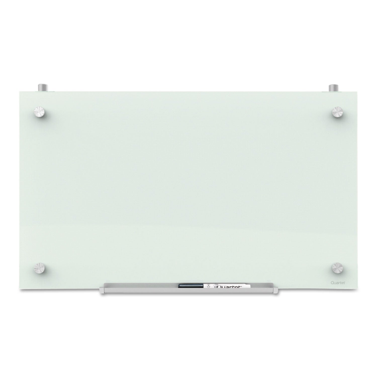 Quartet Infinity Magnetic Glass Dry Erase Cubicle Board, 30 x 18, White Surface (PDEC1830)