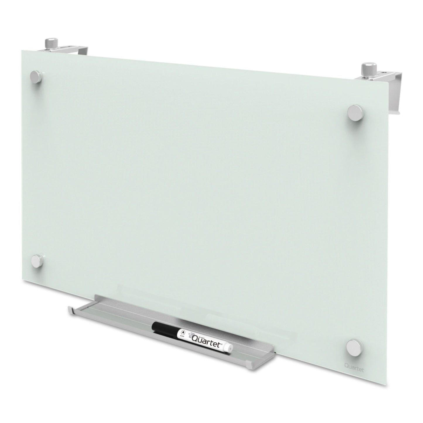 Quartet Infinity Magnetic Glass Dry Erase Cubicle Board, 30 x 18, White Surface (PDEC1830)