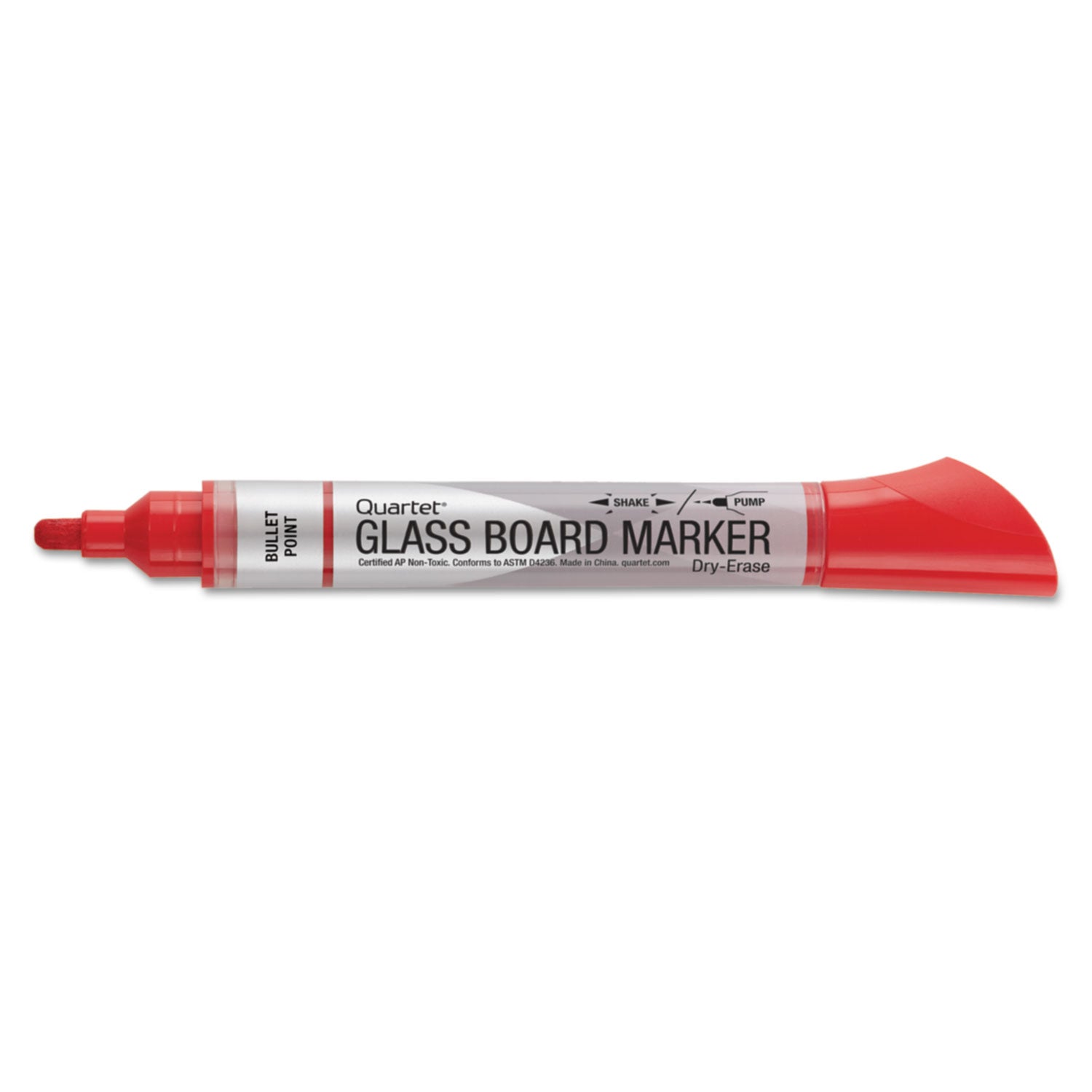 Quartet Premium Glass Board Dry Erase Marker, Broad Bullet Tip, Assorted Colors, 4/Pack (79552)