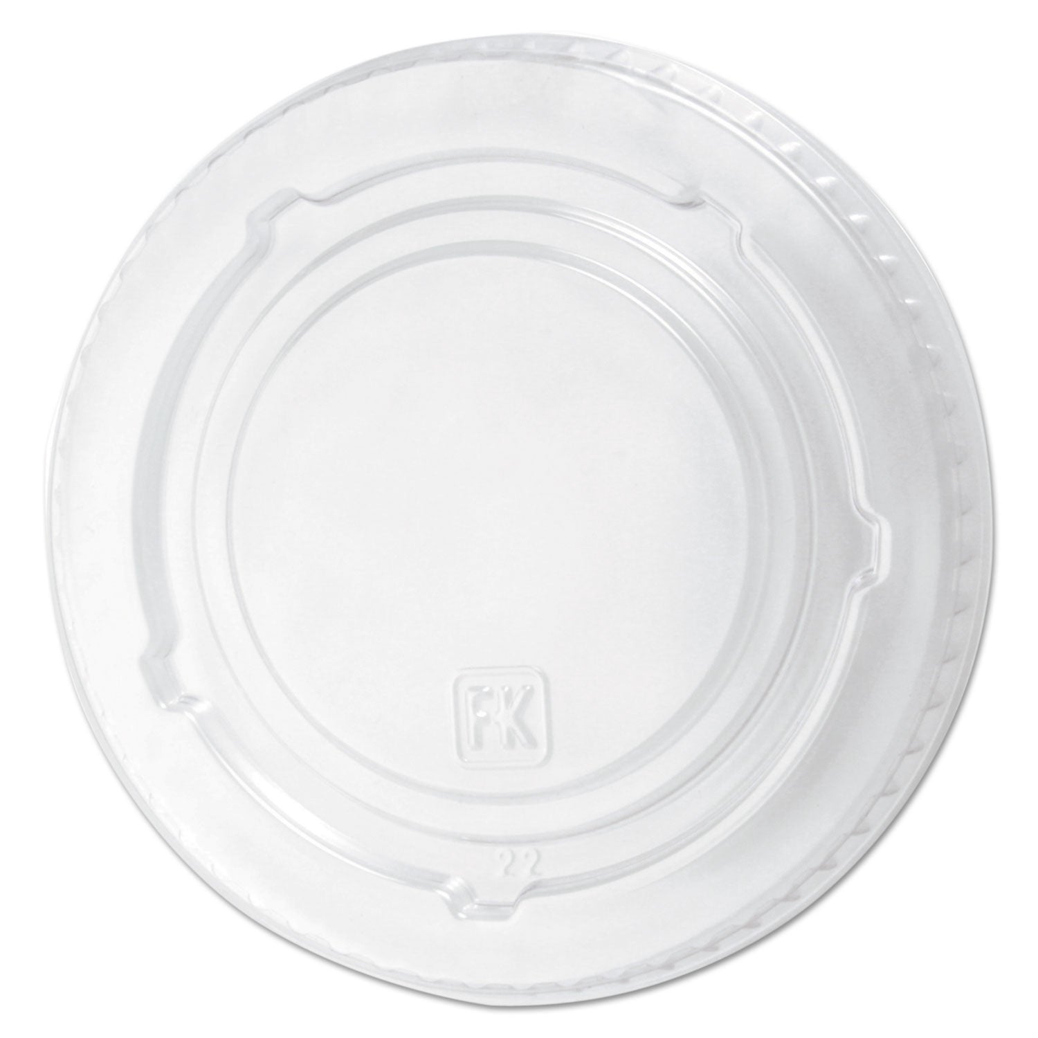 Fabri-Kal Kal-Clear/Nexclear Drink Cup Lids, Flat Lid with No Slot, Fits 12 to 20 oz Cold Cups, Clear, 1,000/Carton (LKC1220F)