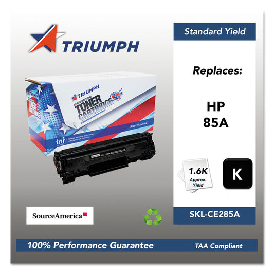 Triumph 751000NSH1100 Remanufactured CE285A (85A) Toner, 1,600 Page-Yield, Black